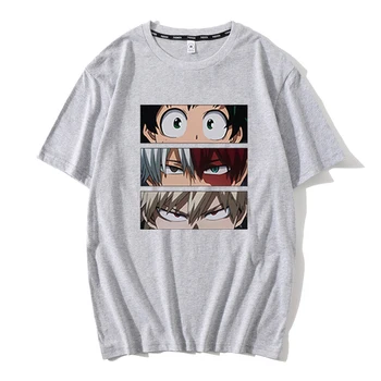 Môj Hrdina Akademickej obce Anime Mens T-Shirt Japonský pánske Tričko Krátky Rukáv anime Printed Tee Tričko Topy pre Mužov Camiseta Masculina