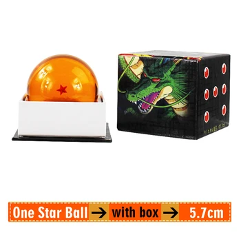 5.7 cm-7,6 CM Veľké veľkosti 7 Hviezd Krištáľové Gule ABS Gule Akcie Obrázok Hračky S Box