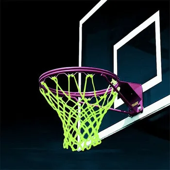 1PC Nylon Žiarivkové svetlo Zelená Odolné Šampión Športu Deluxe Nahradenie Basketbal Čistý Robustný Hoop Cieľom Okraj Oka Čistý Šport AU24