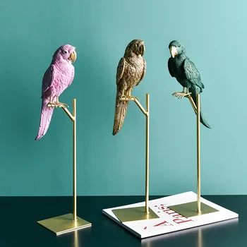 Európska Živice Papagáj Zvieratá Dekoratívne Ozdoby Moderná Obývacia Izba Domáce Dekorácie Remesiel Príslušenstvo