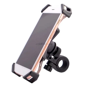 360-Stupňový Otočný Motocykel Telefón Držiak Univerzálny Nerez Smartphone Mount Support Držiak pre Motocykel Zozadu Mir