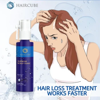 HAIRCUBE Rast Vlasov Podstate Sprej Prírodné Bylinné Zdravie Anti Strata Vlasov Vyživujú Vlasové Korienky Vlasov Regenerácia Opravy