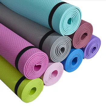 Yoga Mat protišmykových Športové Fitness Mat 4 MM Hrubé EVA Penového jogy matt pre Cvičenie (Joga a Pilates mat Gymnastika