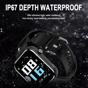 LIGE 2020 Nové Inteligentné Hodinky Muži Ženy Módne Športové hodinky Srdcového tepu Fitness Sledovanie Informácie Nepremokavé Smartwatch