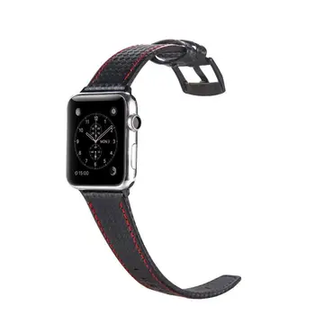 Pre apple hodinky kapela luxusné 44 mm 40 mm iWatch kapela 42mm 38mm Uhlíkových vlákien+Kožené watchband náramok Applewatch serie 5 6 SE 4 3