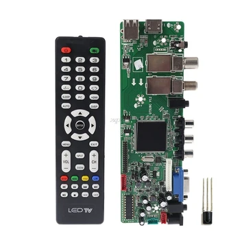 DVB-S2 a DVB-T2, DVB-C Digitálny Signál ATV Javor Ovládač LCD Diaľkové Ovládanie Dosky Launcher Univerzálny Dual USB Médiá QT526C V1.1 T. S5