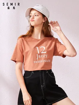 Semir 2020 letné nový úsek krátky rukáv T-shirts ženy drop ramenný rukáv pulóver t shirt ženy oblečenie