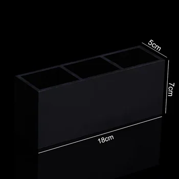 Čierny akryl kozmetika úložný box ploche rúž/kefy organizátori prispôsobené logo šperky zobraziť zásobník