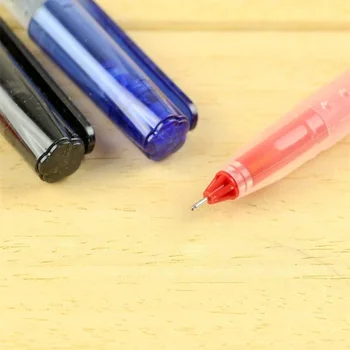 12pcs/box Základné líniové roller guličkové pero na písanie podpis 0.5/0.35 mm červená čierna modrá gél atramentové perá, Kancelárske nástroje Školské potreby