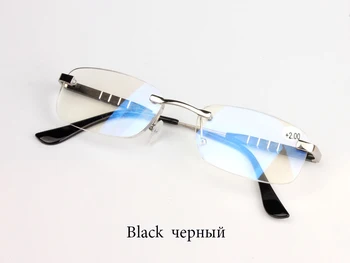 MEIXI Modrá film veľkoobchod hliníkové zliatiny horčíka okuliare na čítanie pre Ženy a pre Mužov starších okuliare frameless H D objektív