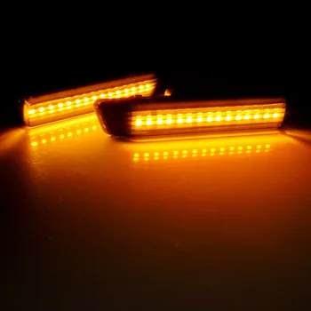 ANGRONG 2x Žltá dióda LED Strane Značku Indikátora Repeater Svetlo Pre BMW M3 X5 E53 Radu 3 E36