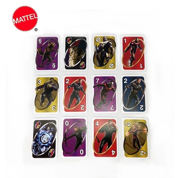 Mattel UNO Hry Marvel Avengers Hra s kartami, Rodinné Zábavné Zábava Dosková Hra Poker Karty Hra Darčeka GDJ80