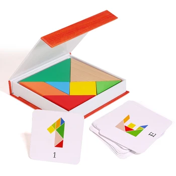 Dieťa Montessori Hračka 3D Puzzle Kocky Priestorové Myslenie Vzdelávania Vzdelávacie Drevená Hračka Stohovanie Hry Pre Deti, Darčeky