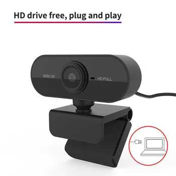 1080P HD Webcam Otočná automatické Zaostrovanie USB 2.0 PC Desktop Web Kamera Mini Počítača, Web Cam Video Nahrávanie Live Práce Konferencie