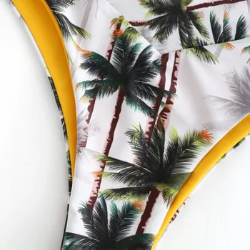 Sexy Ženy Podprsenka & Stručný Sady 2019 Kokosový Tlač Plavky s vypchávkami nízkym Pásom Plavky, plavky Plavky, plavky Beachwear11