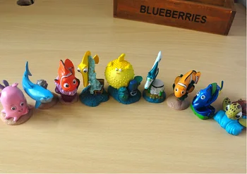 9pcs/veľa 5cm Nemo Akčné Figúrky, Hračky Clownfish Marlin Bábika z PVC, Garáž Súprava Hračiek Deti Brinquedos