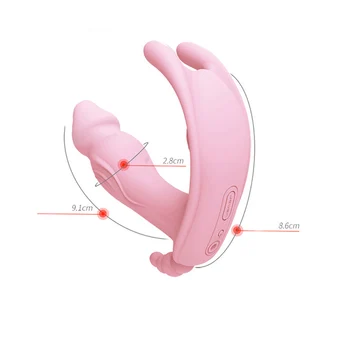 Nositeľné Motýľ Dildo Vibrátor Sexuálne Hračky pre Ženy Masturbator Stimulátor Klitorisu Bezdrôtové Diaľkové Ovládanie Vibrátor Nohavičky