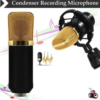 BM800 Mikrofon Kondenzátora Nahrávanie Zvuku BM 800 Mikrofón S Shock Mount Pre Rádio Braodcasting Spev Nahrávanie KTV Karaoke