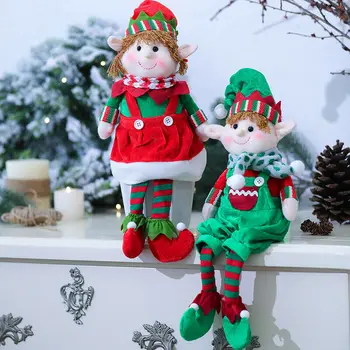 Módne Vianoce Prívesok Plyšové Elf Elfovia Bábiky Hračku, Ozdoby Na Vianočné Stromčeky Nový Rok Darčeky Xmas Dekor