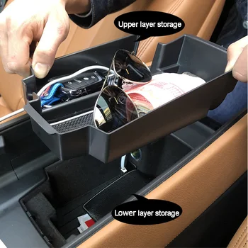 ABS stredovej Konzoly Opierke Úložný Box Pre BMW 5 Series 6 GT 2018-2020 Strednej Rukavice Zásobník Organizátor Kontajner LHD Auto Styling