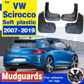 Pre Volkswagen VW Scirocco 2007-2019 3. Auta Blato Klapky Predné Zadný Blatník Splash Stráže Blatník Mudflaps 2013 2016