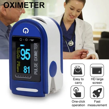 Zdravotnícke Zariadenia S OLED SPO2 Oximetro Zobrazenie Tepovej frekvencie, Meranie Kyslíka v Krvi Prsta Pulzný Oximeter Krvný Tlak