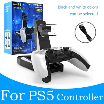 PS5 Hra Regulátor Nabíjania Dokovacej Stanice Nabíjačky Dual Nabíjací Port LED Indikátor Stand pre Playstation5 PS5 Gamepad Príslušenstvo