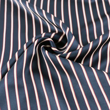 Meter Mäkké, hodvábne charmeuse textil tričko spánku šaty textílie Prúžok
