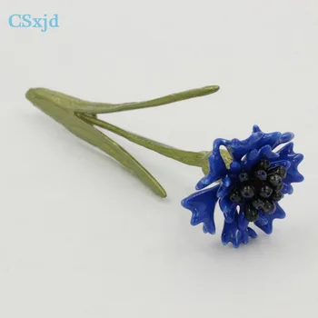 CSxjd Vintage flowerses Prírodné perly Cornflower kvety Módne Brošňa pin Šatku Šperky