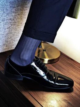 Trubice Ponožky Šaty Ponožky Darčeky Pre Mužov Obyčajné Ponožky Exotické Formálne Nosiť Oblek Mužov Sexy Vyhovovali BlueTransparent Prúžok Podnikania TNT Ponožky