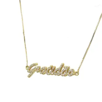 SUNSLL nové zlata a medi náhrdelník bielymi zirkónmi vďačnosť zmysel pre ženy náhrdelník fashion party šperky, prívesok darček