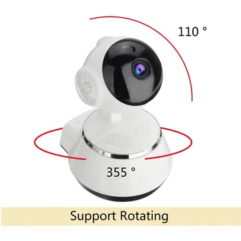 720P HD Bezdrôtová Wifi IP Kamera Home Security Surveillance Camera 3.6 mm Objektív širokouhlý Krytý Podporu Kamery na Nočné Videnie