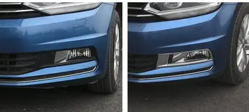 Pre Volkswagen Touran 2016 2017 2018 2019 ABS Chrome Predné Foglight Hmlové Svetlo Kryt Výbava Auta Foglamp Rámu Vonkajšie Príslušenstvo