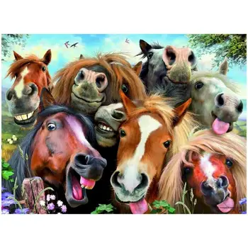 Kôň Farebnosť Podľa Počtu Zvierat Na Plátne S Rámom 50x65 DIY Plavidlá Súpravy Akrylová Farba Pre Dospelých Farebnosť Podľa Počtu Decor Art