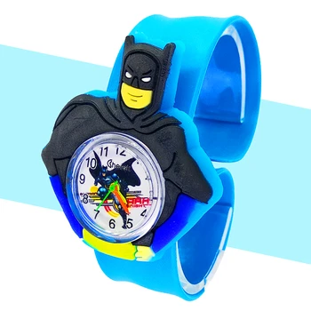 Doprava zadarmo Komiksu Batman Sledovať Deti Chlapcov Hodinky Deti Darček pre 1-9 Rokov Dieťaťa Quartz Hodinky Hodiny Prúd Montre Enfant