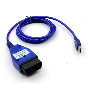 INPA Kompatibilný USB OBD2 rozhranie Prešiel Funkciu Podporuje K-Line Protokoly Pre BMW INPA K+DCAN FTDI FT232RQ Biela/Modrá Farba