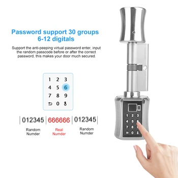 Smart Lock S APP Keyless Odtlačkov prstov Elektronické zámky Dverí BT, Wifi Heslo Zámok Proti krádeži Zámok s Kľúčom Elektrického Zámku