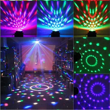 Disko Svetlá Rotujúce Gule Svetlá RGB LED Fáze Svetlá Pre Disco Party BarChristmas Domov KTV Vianoce Svadba + Diaľkové Ovládanie
