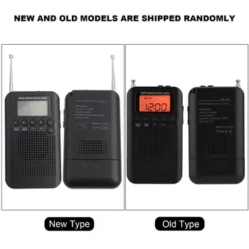Prenosný Mini Rádio AM, FM Stereo Digitálny Rádio, LCD Displej Ladenie Vrecko Rádiá s Slúchadlá
