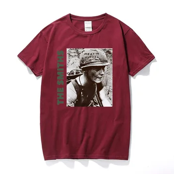 Kováčska T Shirt Najvyššej anglickej Rockovej Kapely Mäso Je Vražda 1985 Morrissey Marre Bavlna-Krátke rukávy O Neck T-Shirts Euro Veľkosť