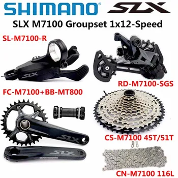 SHIMANO DEORE SLX M7100 Sada 1x12-Rýchlosť 10-51T 32T 34T 170 175 mm Kuky Horský Bicykel Sada M7100 Prehadzovačka