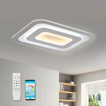 Ultra-tenký Moderný LED Stropné svietidlo Pre bývanie, Jedáleň, Spálňa Lampy Kuchynské Zariadenia S Diaľkovým Priemer Lesk Iluminaria