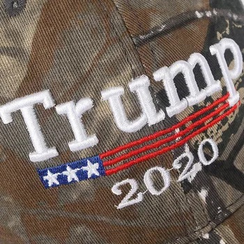2020 Nový Tromf Klobúk šiltovky Výšivky Vlajku USA Bavlna Trump Klobúky Vonkajšie Kamufláž