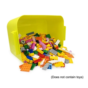 Stavebné Bloky DIY Úložný Box Chlapec Dievča Hračka Darček Mutipurpose Úložný Box Tehly Miniatúrne Akčné Figúrky pre Deti