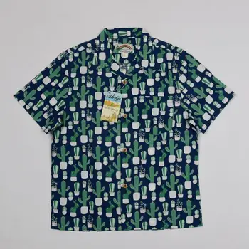 BOB DONG Kaktus Tábor Košele Lete Hawaii Aloha Krátke Rukáv Tričko Unisex Tričká