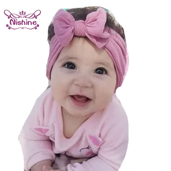 Nishine 3ks/Set Baby Dievčatá Bowknot Čelenky Kvet s Pearl Deti Uzol Headwraps Novorodenca Narodeninám Foto Rekvizity