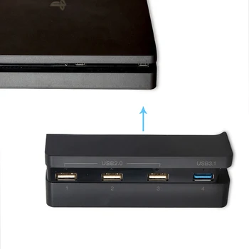 Play Station 4 Slim Konzoly s USB 3.0 a USB 2.0 High-Kvalitné Rozbočovač pre Playstation 4 Slim Príslušenstvo PS4 Tenký USB Hub