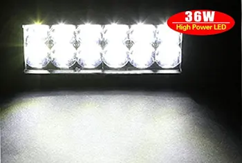 1X 8 Palcový 36W OffRoad LED Pracovné Svetlo Bar Povodňových Bodové svetlo pre Truck 4x4 4WD SUV ATV Automobil, Motocykel 12V Auto Styling