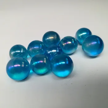 Blue rainbow aura quartz crystal ball rieki uzdravenie 10pcs