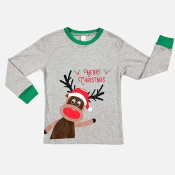 Charmleaks Deti Vianočné Pyžamo Nastaviť Dlhý Rukáv New Vianoce Sleepwear Deti Koži-priateľský Odev Dieťa oblečenie pre voľný čas Nastaviť 2-7 Rokov